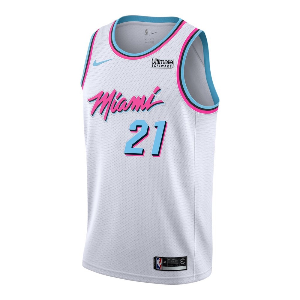 Whiteside Nike Miami Heat Vice Uniform Jersey
